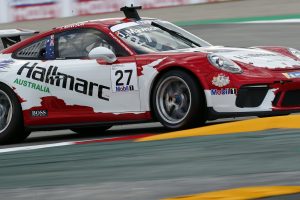 Joey Mawson on track at Barcelona 2019