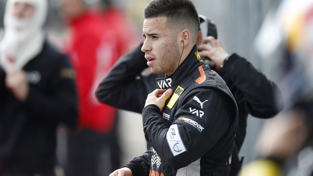 Joey Mawson suiting up to climb aboard his Van Amersfoort Racing Dallara