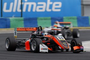 PODIUM-backed driver Joey Mawson in action during Round Four in Hungary