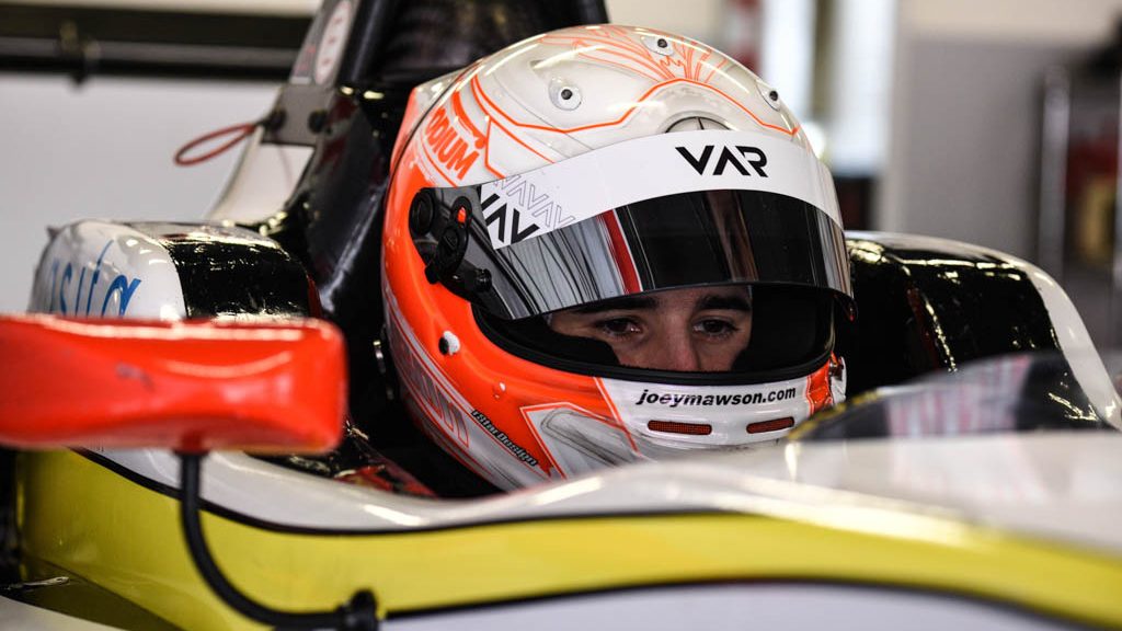Joey Mawson strapped into the BVM Racing Dallara at Barcelona (Pic: Euroformula Open)